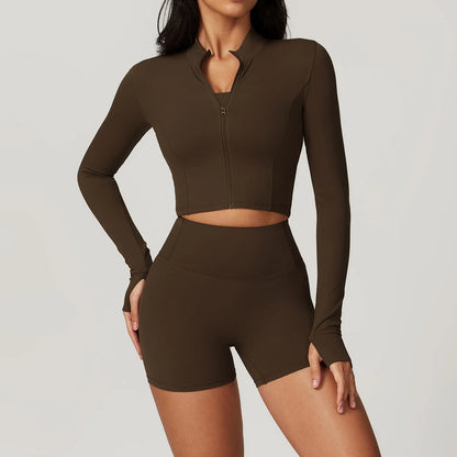 SLIM FIT YOGA JACKET – QUICK DRY