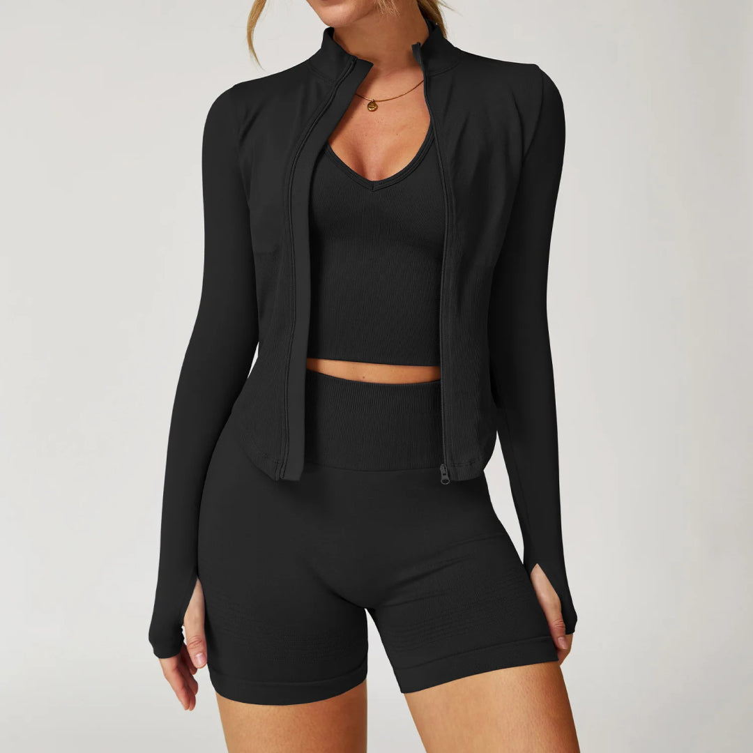 SLIM FIT YOGA JACKET – QUICK DRY